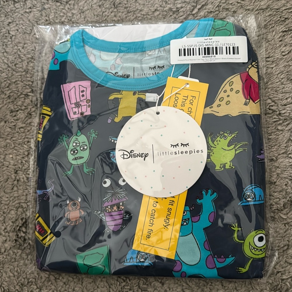NIB OG Monsters Inc Little Sleepies